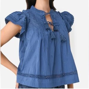 SEA Women's Loren Flutter Sleeve Top XS